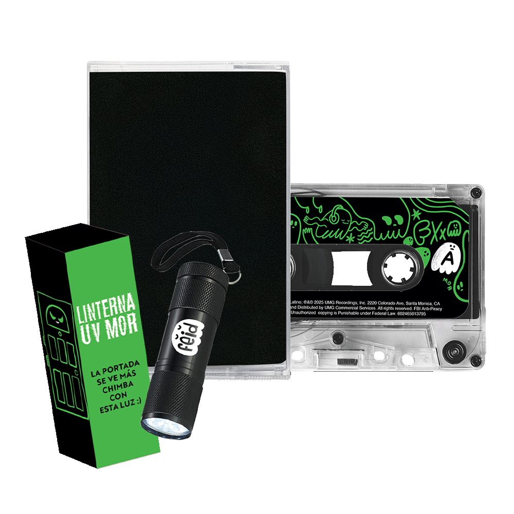 MOR, No Le Temas a La Oscuridad Cassette + Black Light Bundle