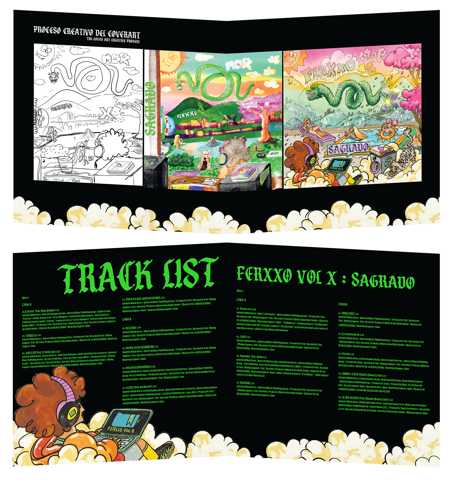 FERXXO VOL X : Sagrado 2LP Vinyl - Inside